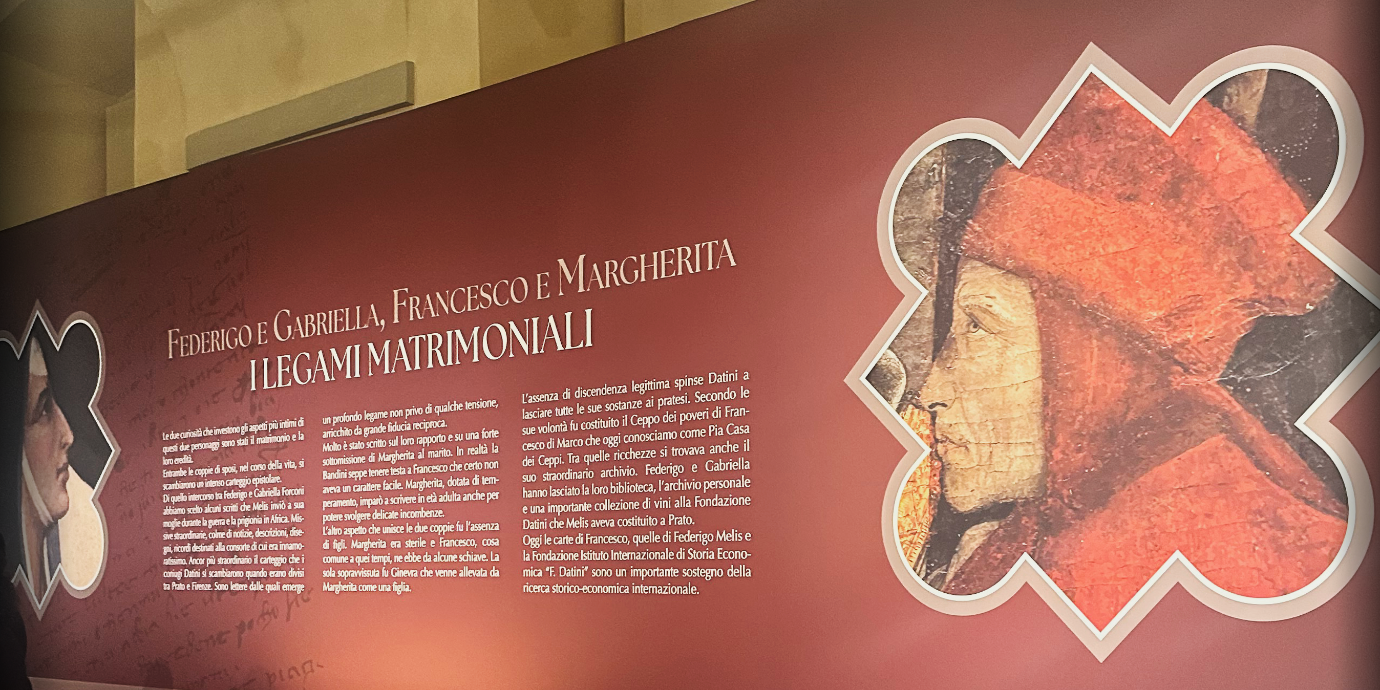immagine pannello presentazione mostra su Francesco e Margherita Datini